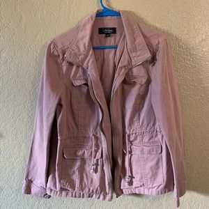 CoffeeShop | Rose pink cargo style jacket | large